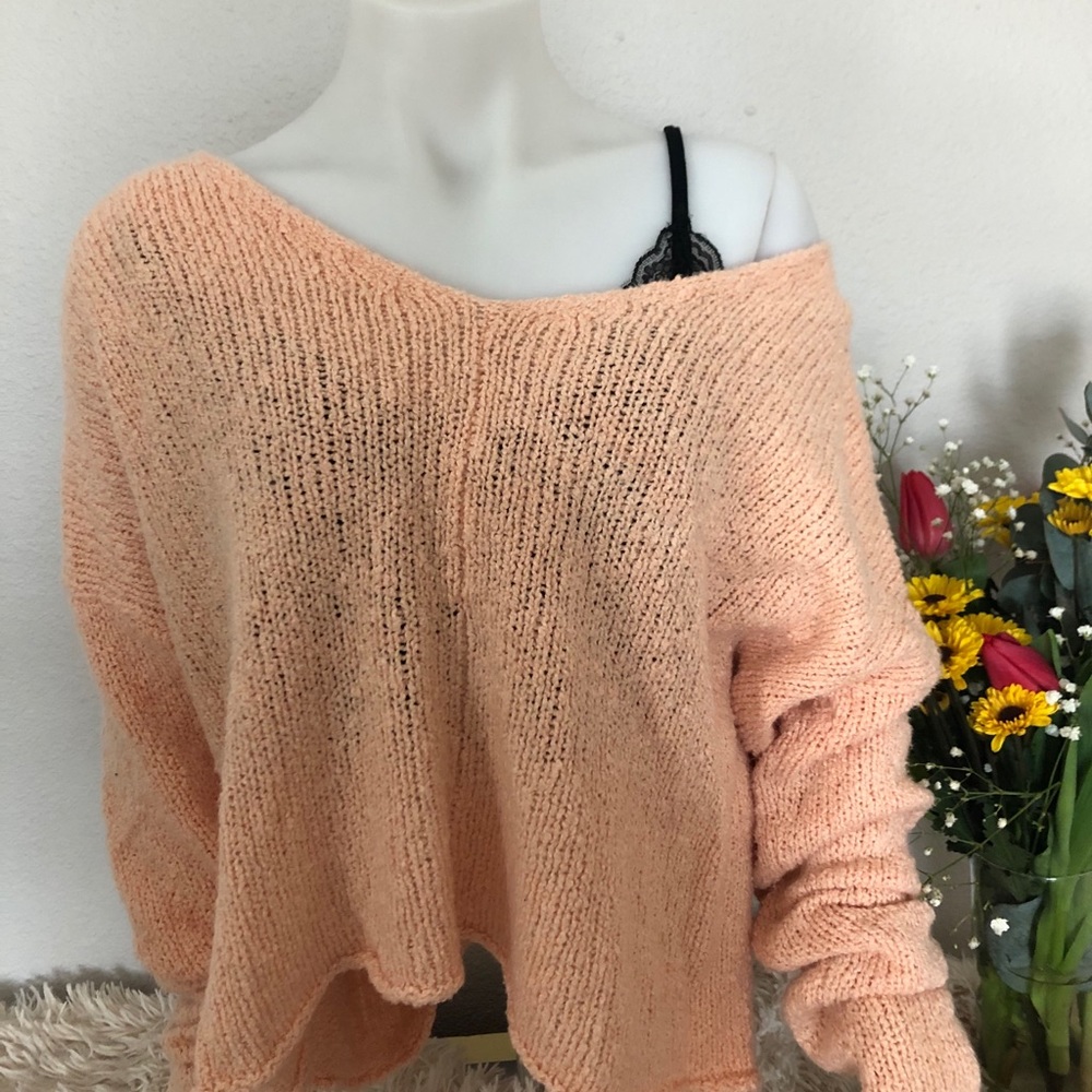 PAC SUN KNIT PEACH SWEATER